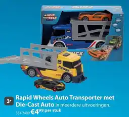 Top1Toys Rapid Wheels Auto Transporter met Die-Cast Auto aanbieding