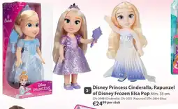 Top1Toys Disney princess cinderalla, rapunzel of disney frozen elsa pop aanbieding