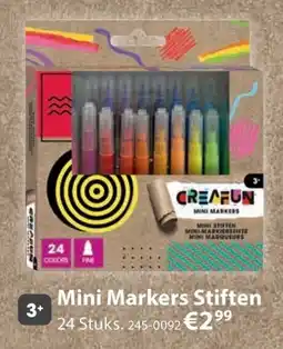 Top1Toys Creafun Mini Markers Stiften aanbieding