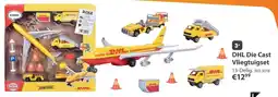 Top1Toys Dhl die cast vliegtuigset aanbieding