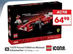 Top1Toys LEGO Ferrari F2004 en Michael Schumacher aanbieding