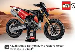 Top1Toys Lego Ducati Desmo450 MX Factory Motor aanbieding