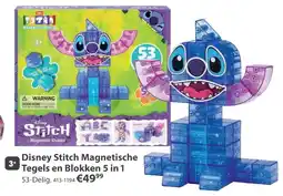 Top1Toys Disney Stitch Magnetische Tegels en Blokken 5 in 1 aanbieding