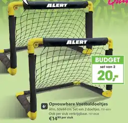 Top1Toys Opvouwbare Voetbaldoeltjes aanbieding
