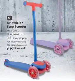 Top1Toys Driewieler Step Scooter aanbieding