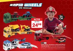 Top1Toys Politie, Bouw, Brandweer of Boerderij Mega Transporterset aanbieding