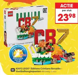 Top1Toys LEGO Editions Cristiano Ronaldo - Voetbalhoogtepunten aanbieding