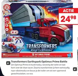 Top1Toys Transformers Earthspark Optimus Prime Battle aanbieding