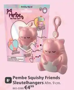 Top1Toys Pembe Squishy Friends Sleutelhangers aanbieding