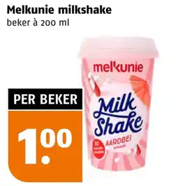 Poiesz Melkunie milkshake aanbieding