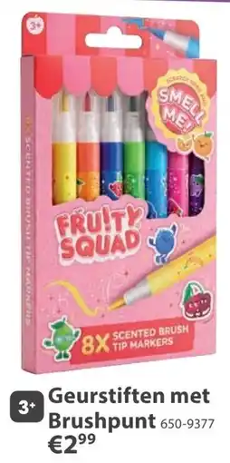 Top1Toys Fruity Squad Geurstiften met Brushpunt aanbieding