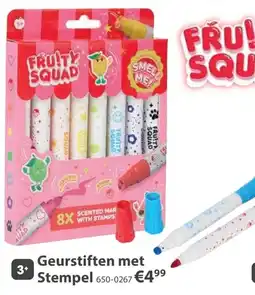 Top1Toys Fruity Squad Geurstiften met Stempel aanbieding