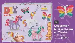 Top1Toys Hama Strijkkralen Midi Eenhoorn en Vlinder aanbieding