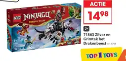 Top1Toys lego ninjago dragons rising 71863 zilvar en grimtak het drakenbeest aanbieding