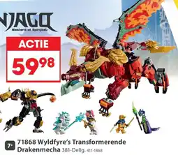 Top1Toys Ninjago Wyldfyre's Transformerende Drakenmecha 71868 aanbieding