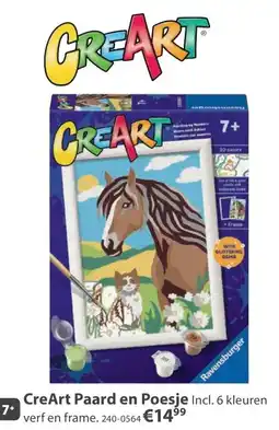 Top1Toys CreArt Paard en Poesje aanbieding