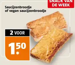Poiesz Saucijzenbroodje of vegan saucijzenbroodje aanbieding