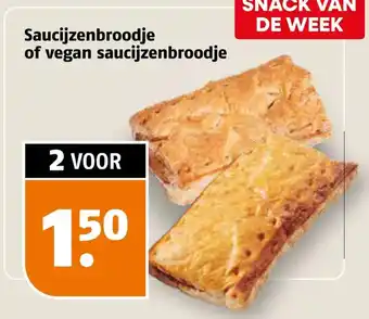 Poiesz Saucijzenbroodje of vegan saucijzenbroodje aanbieding