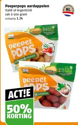 Poiesz Pepperpops aardappelen aanbieding