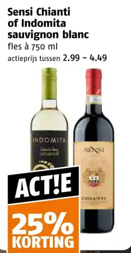 Poiesz Sensi Chianti of Indomita sauvignon blanc aanbieding