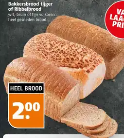 Poiesz Bakkersbrood tijger of Ribbelbrood aanbieding