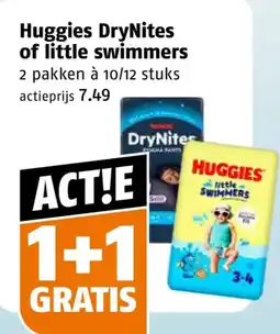 Poiesz Huggies DryNites of little swimmers aanbieding