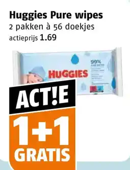 Poiesz Huggies Pure wipes aanbieding