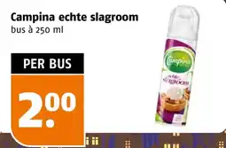 Poiesz Campina echte slagroom aanbieding
