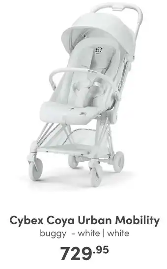 Baby & Tiener Cybex Coya Urban Mobility buggy - white | white aanbieding