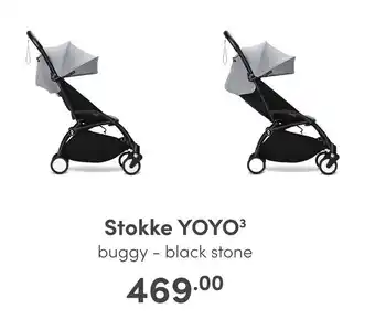 Baby & Tiener Stokke YOYO3 buggy - black stone aanbieding