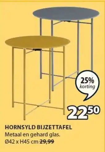 Jysk Hornsyld bijzettafel aanbieding