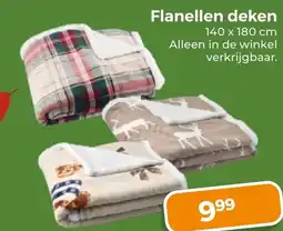 Trekpleister Flanellen deken aanbieding