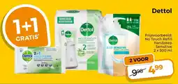 Trekpleister Dettol No Touch Refill handzeep Sensitive aanbieding
