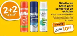 Trekpleister Gillette en Satin Care scheergel en -schuim aanbieding