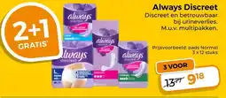 Trekpleister Always discreet aanbieding
