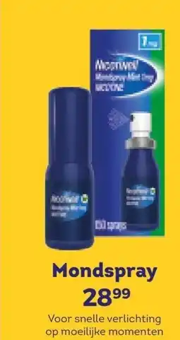 Trekpleister Alcoholvrije Mondspray Mint 1mg aanbieding