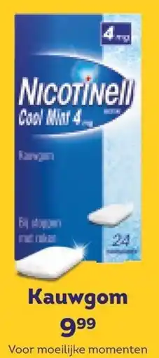 Trekpleister Nicotinell Cool Mint 4 mg aanbieding