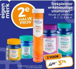 Trekpleister Trekpleister enkelvoudige vitaminen aanbieding