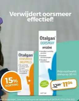Trekpleister Otalgan oorspray aanbieding