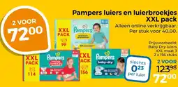 Trekpleister Pampers luiers en luierbroekjes aanbieding