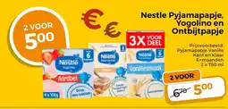 Trekpleister Nestle Pyjamapapje Yogolino en Ontbijtpapje aanbieding