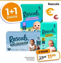 Trekpleister Rascals premium luiers aanbieding