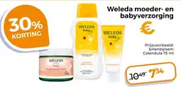 Trekpleister Weleda moeder- en babyverzorging aanbieding