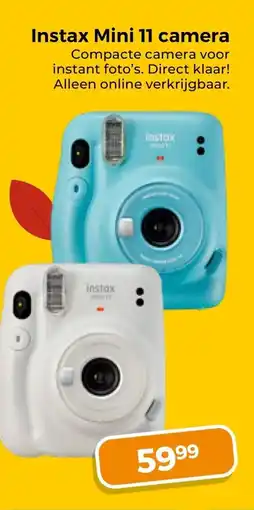 Trekpleister instax mini 11 camera aanbieding