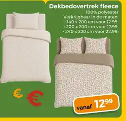 Trekpleister Dekbedover trek fleece aanbieding