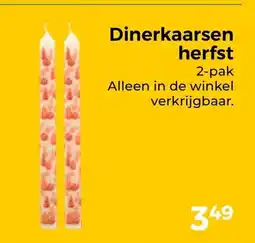 Trekpleister Dinerkaarsen herfst aanbieding