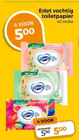 Trekpleister Edet vochtig toiletpapier aanbieding