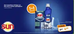 Trekpleister Sun machine reiniger en Sun dry & shine spoelglans aanbieding