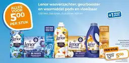 Trekpleister Lenor wasverzachter, geurbooster en wasmiddel pods en vloeibaar aanbieding