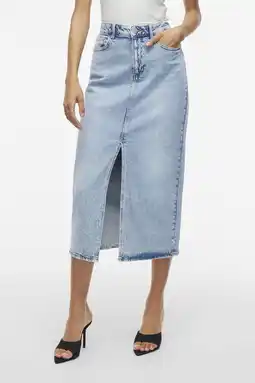 Wehkamp VILA spijkerrok light blue denim aanbieding